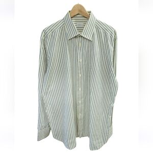 Ermenegildo Zegna Striped Button-up Long Sleeve Dress Shirt Size XXL